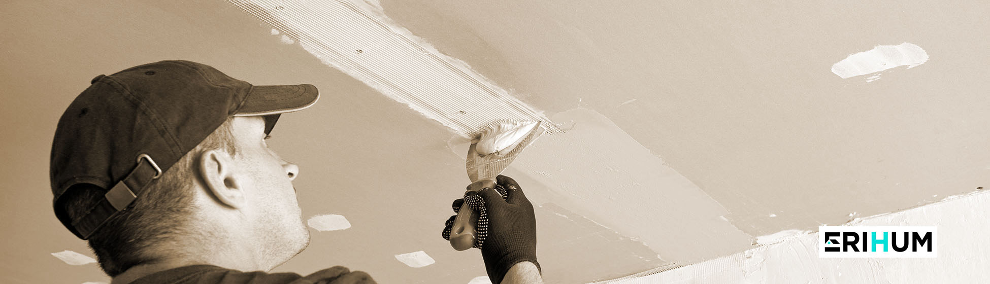 Poser bande placo plafond